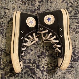 Good used condition black W8 converse